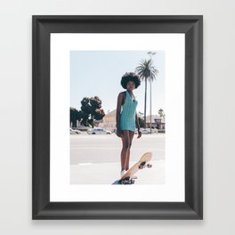 cali skater girl Framed Art Print