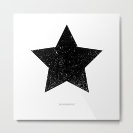 Black Star Metal Print | Curated, Rock, Punk, Revolution, Bowie, David, Davidbowie, Music, Graphicdesign, Pumpkins 
