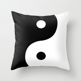Yin And Yang Sides Throw Pillow