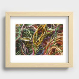Embroidery Thread Recessed Framed Print