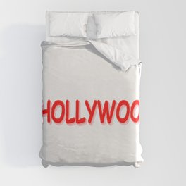 "#HOLLYWOOD" Cute Design. Buy Now Duvet Cover