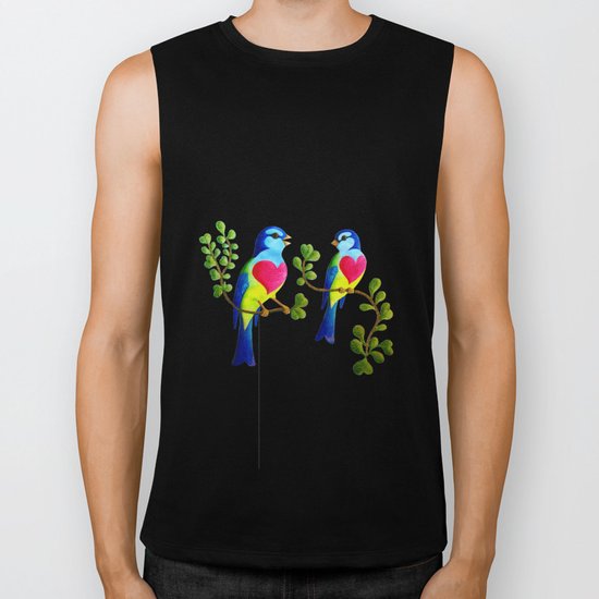 finches love Biker Tank