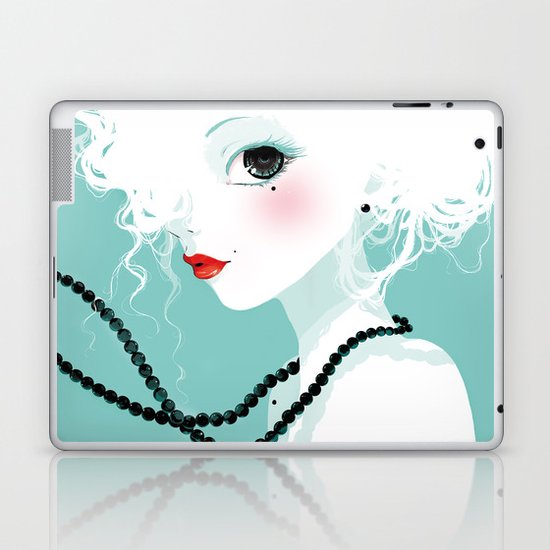 Black pearls Laptop & iPad Skin