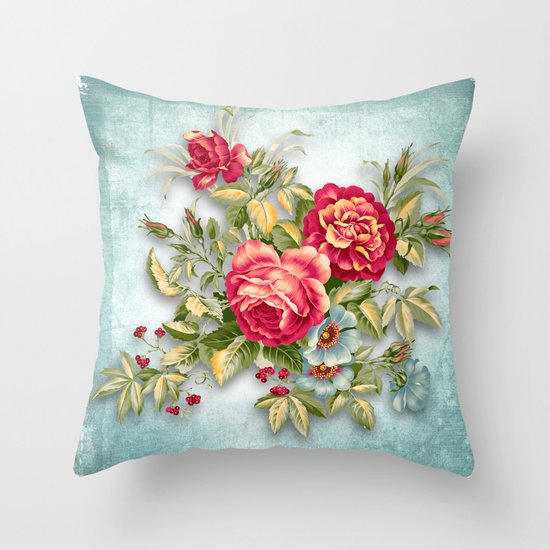 flowers Throw Pillow