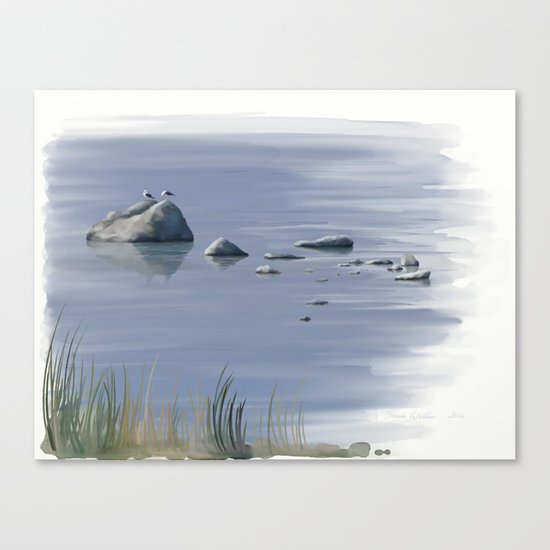 Seagull Siesta Canvas Print