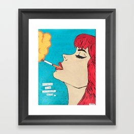 can't be bothered Framed Art Print