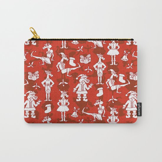 Christmas Unicorns Carry-All Pouch