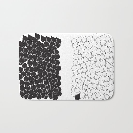 FOLLOW ME FOLLOW YOU - BLK Bath Mat