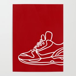 Sneakers Outline #4 Poster