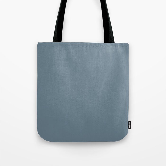 SLATE BLUE COLOR. Plain Dusty Blue  Tote Bag