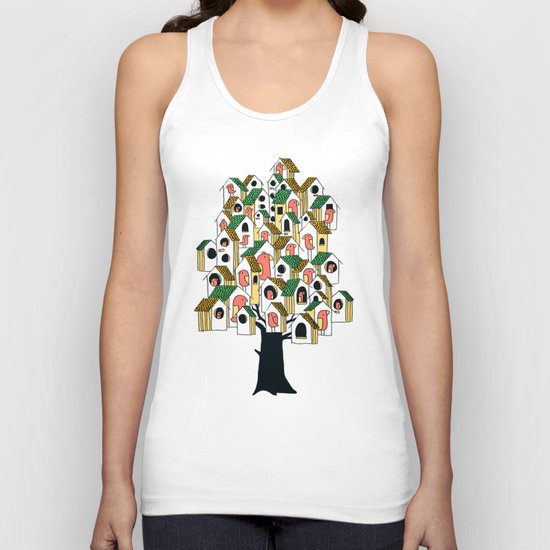 Bird houses Unisex Tank Top