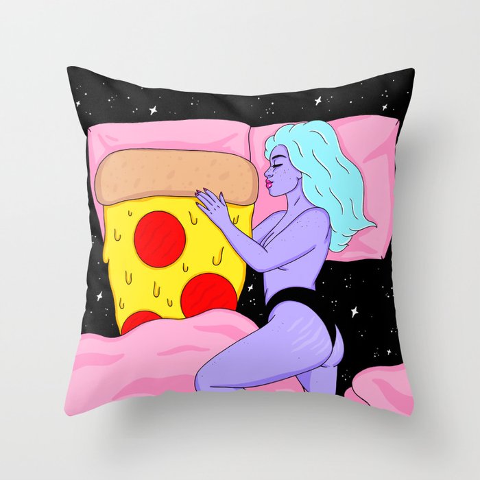 Pizza Love Throw Pillow