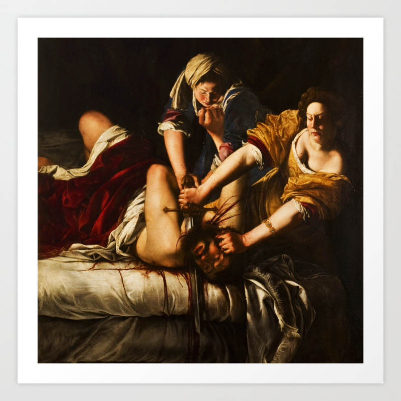 Judith And Holofernes By Artemisia Gentileschi Art Print By