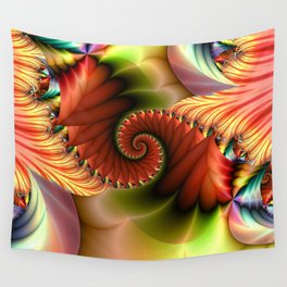 SPIRAL PARROT Wall Tapestry