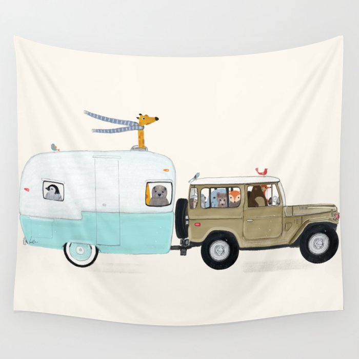 camping trip Wall Tapestry
