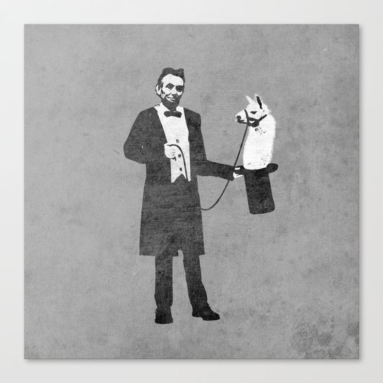 Lincoln's Llama Trick Canvas Print