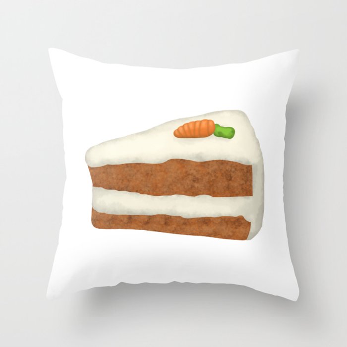 Carrot Cake Throw Pillow