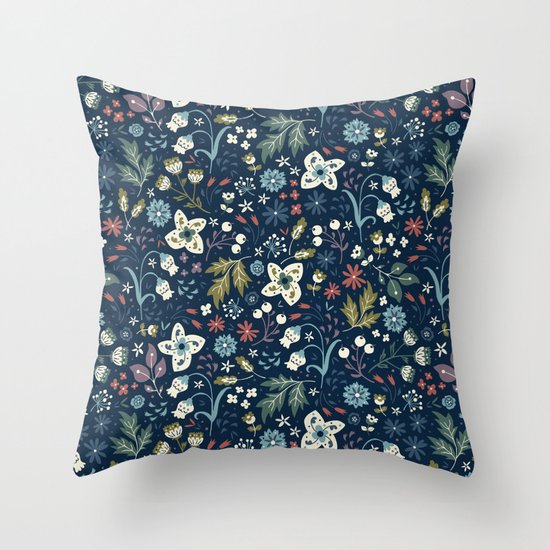Wild Meadow Throw Pillow