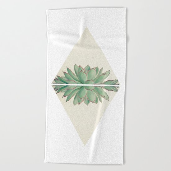 Echeveria II Beach Towel