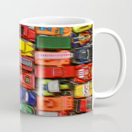Flea Market Heroes II Coffee Mug | Toy, Play, Minicars, Color, Car, Flea, Children, Digital Manipulation, Photo, Gift 