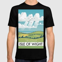 isle of wight travel poster. T-shirt