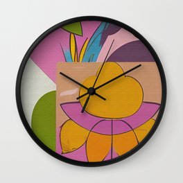 Color Composition 1 Wall Clock | Drawing, Color 