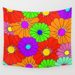hippy flower power Wall Tapestry