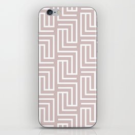 Pink and White Tessellation Line Pattern Pairs Dulux 2022 Popular Colour Rose Canopy iPhone Skin