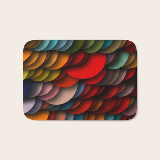circle shadows Bath Mat