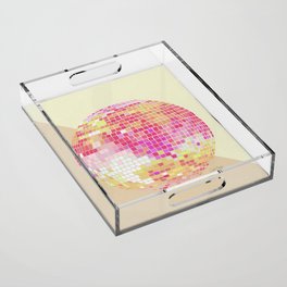 Disco Ball – Pink Ombré Acrylic Tray