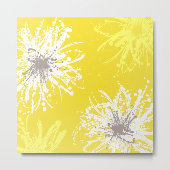 Sunflower Sprinkle Metal Print