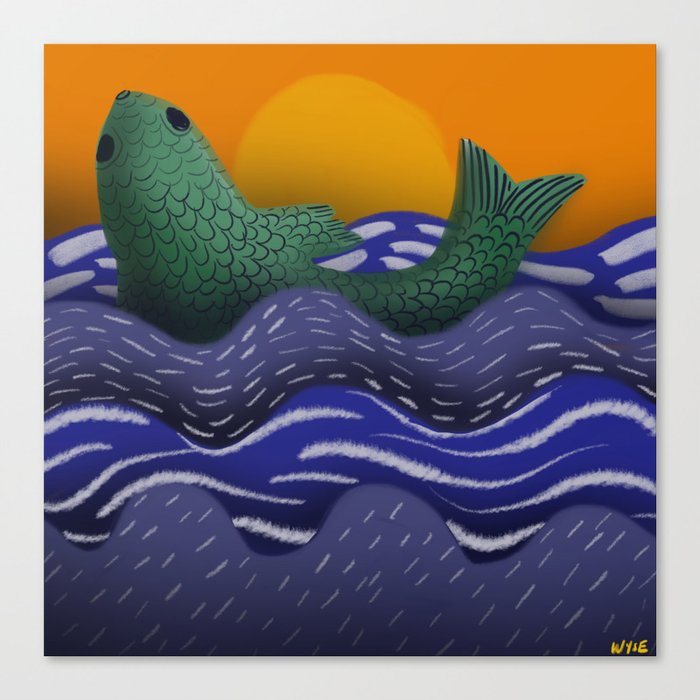 september fish Canvas Print