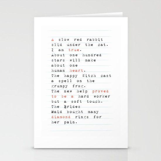 a true heart Stationery Cards