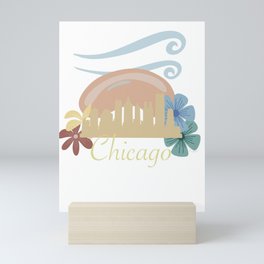 Chicago Skyline Artwork Mini Art Print