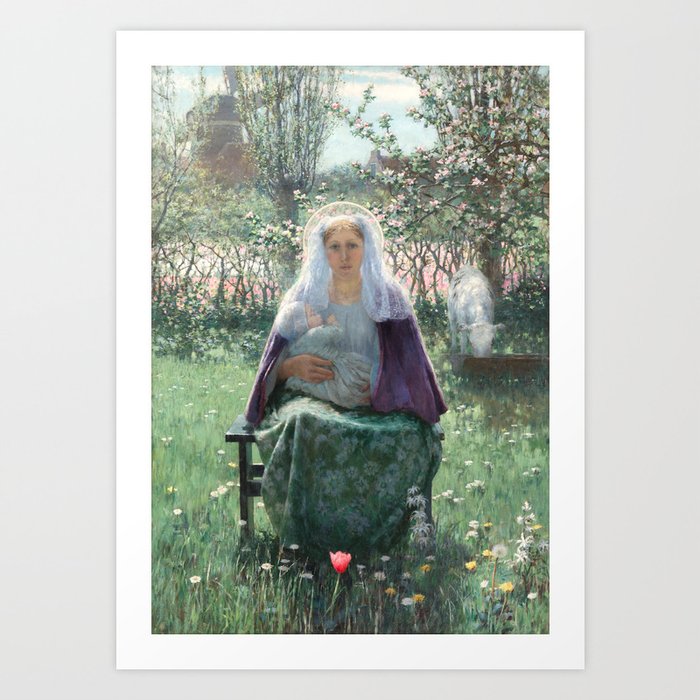 The Blessed Mother George Hitchcock Art Print