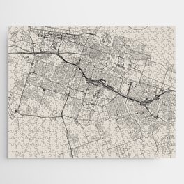 Texal, Killeen - city map - black and white Jigsaw Puzzle