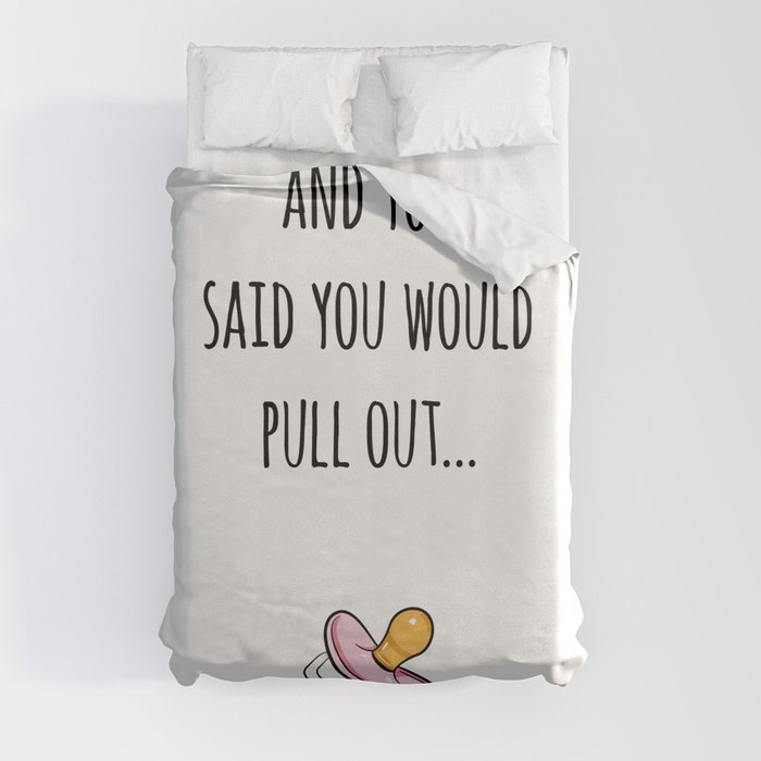 Oops Its a girl, funny pregnancy announcement Duvet Cover by joanandrose |  Society6