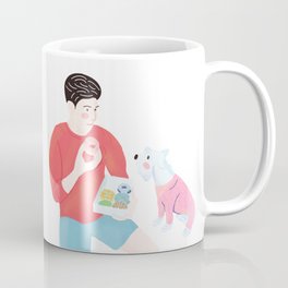 Dog wants Donuts Coffee Mug | Pink, Illustration, Doughnuts, Pet, Miniature, Boy, Digital, Mini, Cute, Dunkin 