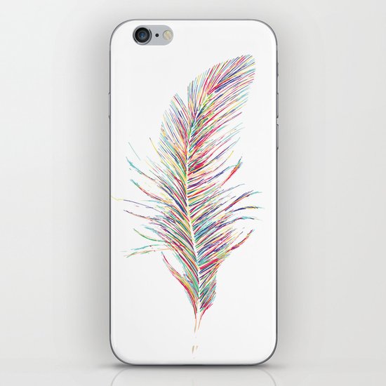 Rainbow Feather iPhone & iPod Skin
