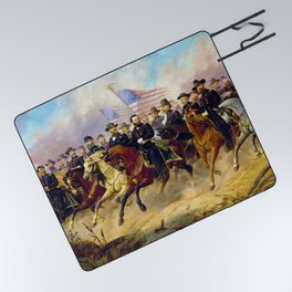 Grant and His Generals by Ole Peter Hansen Balling (1865) Picnic Blanket