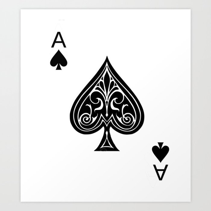 Ace of Spades Art Print.