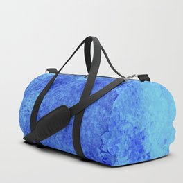 Ocean Tides Turquoise Indigo Navy Watercolors Duffle Bag