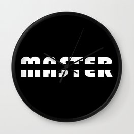 Word Master in white  Wall Clock