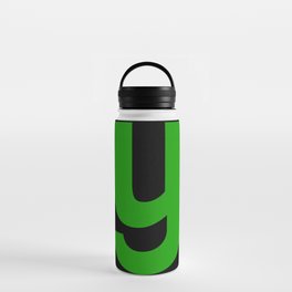 letter Y (Green & Black) Water Bottle
