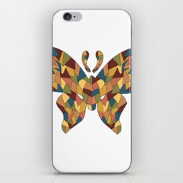Ocher colours butterfly iPhone Skin