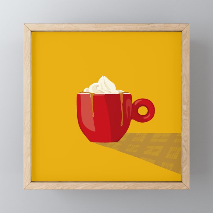 Espresso con panna Framed Mini Art Print