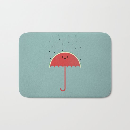 Watermelon Umbrella Bath Mat