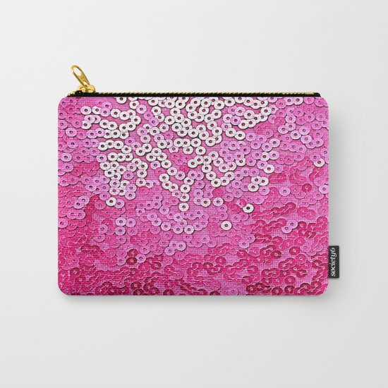 Party Pink Sequins Carry-All Pouch