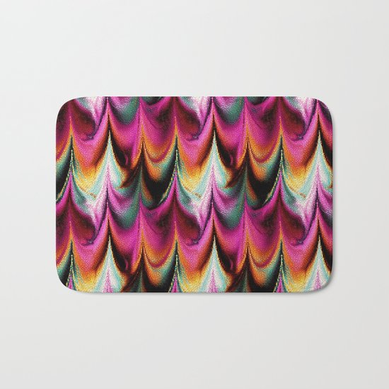 Abstract Feather organic pattern Bath Mat