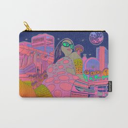 Solar Exudus Vaporwave Carry-All Pouch | Drawing, Planets, Ink, Stars, Solar, Space, Universe, Colours, Anime, Sci-Fi 